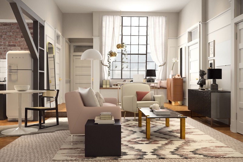 Μία ομάδα interior designers μάς δείχνει πώς θα έμοιαζαν σήμερα τα διαμερίσματα στα Φιλαράκια