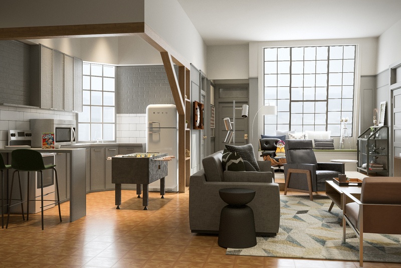Μία ομάδα interior designers μάς δείχνει πώς θα έμοιαζαν σήμερα τα διαμερίσματα στα Φιλαράκια