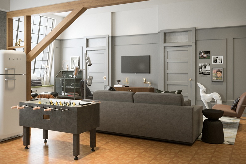 Μία ομάδα interior designers μάς δείχνει πώς θα έμοιαζαν σήμερα τα διαμερίσματα στα Φιλαράκια
